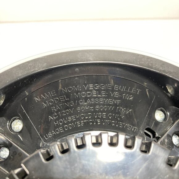 Magic Bullet Veggie Bullet VB-102 with Spiralizer Attachment - Tested Works - Picture 9 of 9